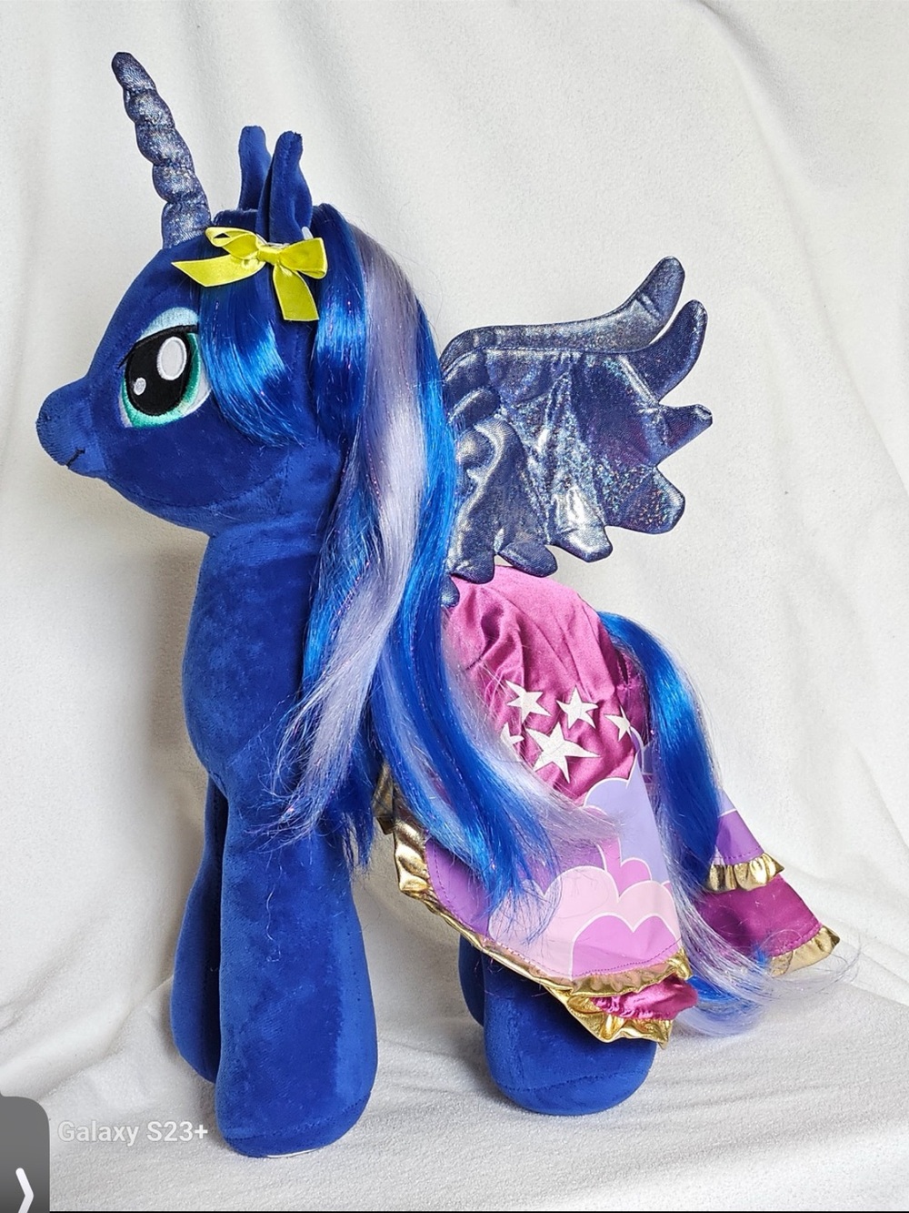 2015 Build a Bear My Little Pony Princess Luna Cape Purple Stars Clouds Retired